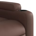 Casa si Gradina - Mobilier - Scaune si fotolii - Fotolii - Fotoliu rabatabil cu ridicare, maro, piele ecologica - Infinity.ro