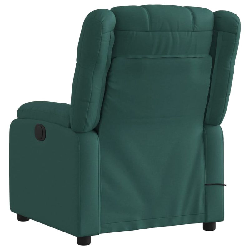 Ingrijire personala si Cosmetice - Sanatate si wellness - Articole wellness - Fotolii de masaj - Fotoliu electric de masaj rabatabil, verde inchis, textil - Infinity.ro