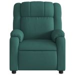 Ingrijire personala si Cosmetice - Sanatate si wellness - Articole wellness - Fotolii de masaj - Fotoliu electric de masaj rabatabil, verde inchis, textil - Infinity.ro