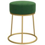 Casa si Gradina - Mobilier - Scaune si fotolii - Tabureti - Taburet rotund, verde muștar, catifea - Infinity.ro
