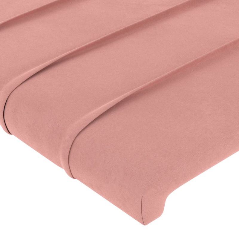 Casa si Gradina - Mobilier - Paturi si accesorii - Accesorii paturi - Tablii de pat, 2 buc, roz, 72x5x78/88 cm, catifea - Infinity.ro