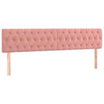 Casa si Gradina - Mobilier - Paturi si accesorii - Accesorii paturi - Tablie de pat cu LED, roz, 180x7x78/88 cm, catifea - Infinity.ro