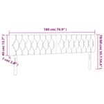 Casa si Gradina - Mobilier - Paturi si accesorii - Accesorii paturi - Tablie de pat cu LED, roz, 180x7x78/88 cm, catifea - Infinity.ro