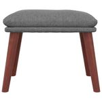 Casa si Gradina - Mobilier - Scaune si fotolii - Fotolii - Fotoliu de relaxare cu taburet, gri deschis, textil - Infinity.ro