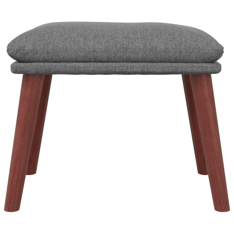 Casa si Gradina - Mobilier - Scaune si fotolii - Fotolii - Fotoliu de relaxare cu taburet, gri deschis, textil - Infinity.ro