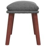 Casa si Gradina - Mobilier - Scaune si fotolii - Fotolii - Fotoliu de relaxare cu taburet, gri deschis, textil - Infinity.ro