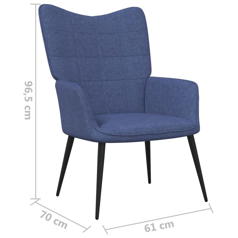 Casa si Gradina - Mobilier - Scaune si fotolii - Fotolii - Fotoliu de relaxare, albastru, material textil - Infinity.ro