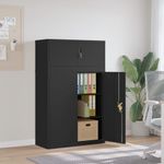 Casa si Gradina - Constructii - Depozitare, transport si protectie - Rafturi, fisete si vestiare - Fiset, negru, 90x40x145 cm, otel - Infinity.ro
