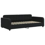 Casa si Gradina - Mobilier - Paturi si accesorii - Paturi - Pat de zi, negru, 100x200 cm, catifea - Infinity.ro