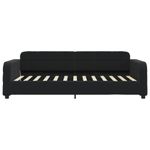 Casa si Gradina - Mobilier - Paturi si accesorii - Paturi - Pat de zi, negru, 100x200 cm, catifea - Infinity.ro