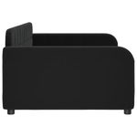 Casa si Gradina - Mobilier - Paturi si accesorii - Paturi - Pat de zi, negru, 100x200 cm, catifea - Infinity.ro