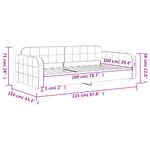 Casa si Gradina - Mobilier - Paturi si accesorii - Paturi - Pat de zi, negru, 100x200 cm, catifea - Infinity.ro