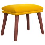 Casa si Gradina - Mobilier - Scaune si fotolii - Tabureti - Taburet, galben mustar, 45x29,5x35 cm, catifea - Infinity.ro