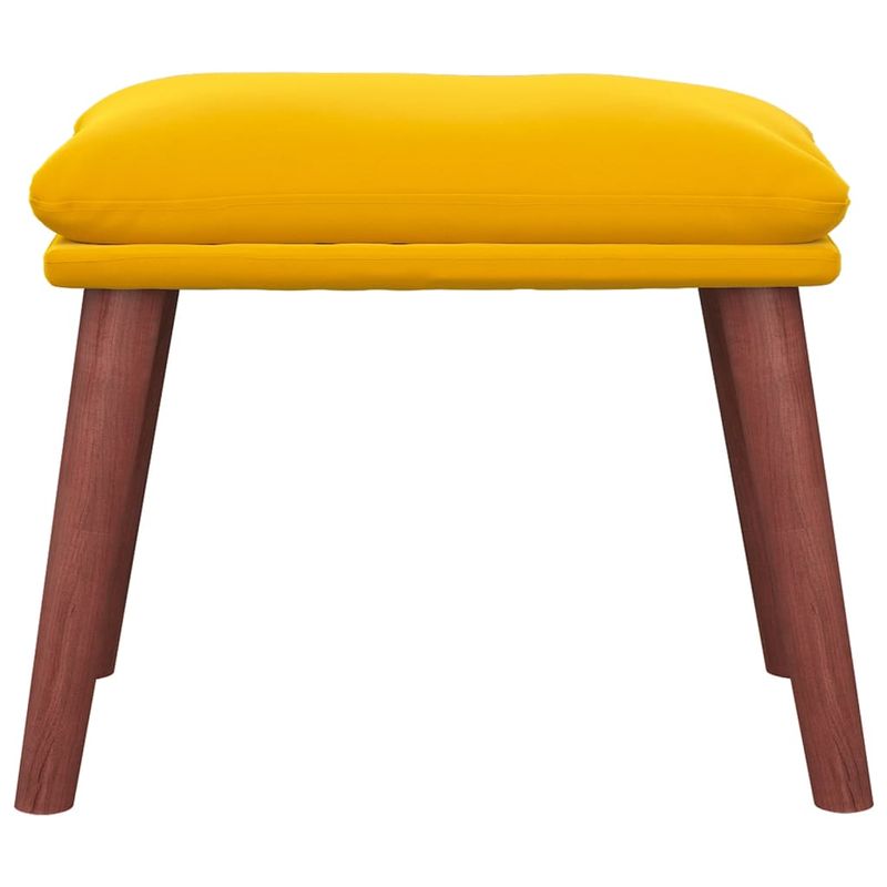 Casa si Gradina - Mobilier - Scaune si fotolii - Tabureti - Taburet, galben mustar, 45x29,5x35 cm, catifea - Infinity.ro