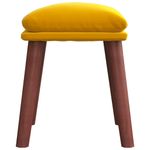 Casa si Gradina - Mobilier - Scaune si fotolii - Tabureti - Taburet, galben mustar, 45x29,5x35 cm, catifea - Infinity.ro
