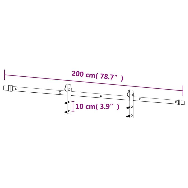 Casa si Gradina - Constructii - Usi interior, exterior si garaj - Usi interior - Usa glisanta cu set feronerie, 100x210 cm, lemn masiv de pin - Infinity.ro