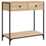 Casa si Gradina - Mobilier - Comode si corpuri - Console - Masa consola, stejar sonoma, 75x34,5x75 cm, lemn prelucrat - Infinity.ro