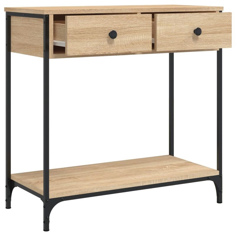 Casa si Gradina - Mobilier - Comode si corpuri - Console - Masa consola, stejar sonoma, 75x34,5x75 cm, lemn prelucrat - Infinity.ro