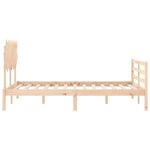 Casa si Gradina - Mobilier - Paturi si accesorii - Paturi - Cadru de pat cu tablie single mic, 120x200 cm, lemn masiv - Infinity.ro