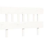 Casa si Gradina - Mobilier - Paturi si accesorii - Paturi - Cadru de pat cu tablie single mic, alb, 120x200 cm, lemn masiv - Infinity.ro