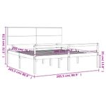 Casa si Gradina - Mobilier - Paturi si accesorii - Paturi - Cadru de pat senior cu tablie single mic, 200x200 cm, lemn masiv - Infinity.ro