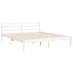 Casa si Gradina - Mobilier - Paturi si accesorii - Paturi - Cadru de pat cu tablie single mic, alb, 160x200 cm, lemn masiv - Infinity.ro
