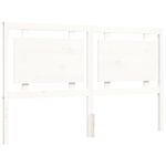 Casa si Gradina - Mobilier - Paturi si accesorii - Paturi - Cadru de pat cu tablie single mic, alb, 160x200 cm, lemn masiv - Infinity.ro