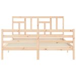 Casa si Gradina - Mobilier - Paturi si accesorii - Paturi - Cadru de pat cu tablie single mic, 160x200 cm, lemn masiv - Infinity.ro
