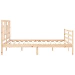 Casa si Gradina - Mobilier - Paturi si accesorii - Paturi - Cadru de pat cu tablie single mic, 160x200 cm, lemn masiv - Infinity.ro