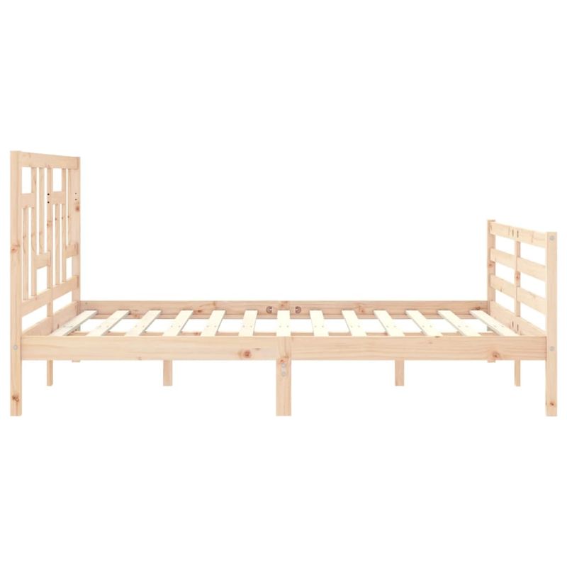 Casa si Gradina - Mobilier - Paturi si accesorii - Paturi - Cadru de pat cu tablie single mic, 160x200 cm, lemn masiv - Infinity.ro