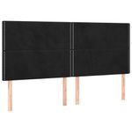 Casa si Gradina - Mobilier - Paturi si accesorii - Paturi - Pat box spring cu saltea, negru, 160x200 cm, catifea - Infinity.ro