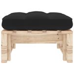 Casa si Gradina - Gradina si terasa - Mobilier exterior - Canapele si fotolii gradina - Otoman de gradina din paleti, lemn de pin tratat, negru, model taburet - Infinity.ro