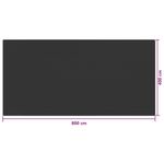 Sport si Outdoor - Camping - Accesorii corturi - Covor pentru cort, antracit, 400x800 cm, HDPE - Infinity.ro