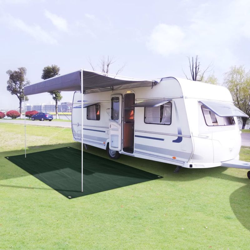 Sport si Outdoor - Camping - Accesorii corturi - Covor pentru cort, verde, 250 x 600 cm, HDPE - Infinity.ro