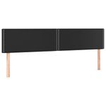 Casa si Gradina - Mobilier - Paturi si accesorii - Accesorii paturi - Tablie de pat cu LED, negru, 180x5x78/88 cm, piele ecologica - Infinity.ro