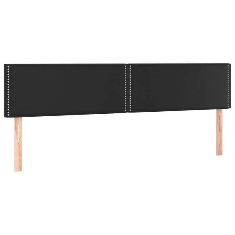 Casa si Gradina - Mobilier - Paturi si accesorii - Accesorii paturi - Tablie de pat cu LED, negru, 180x5x78/88 cm, piele ecologica - Infinity.ro