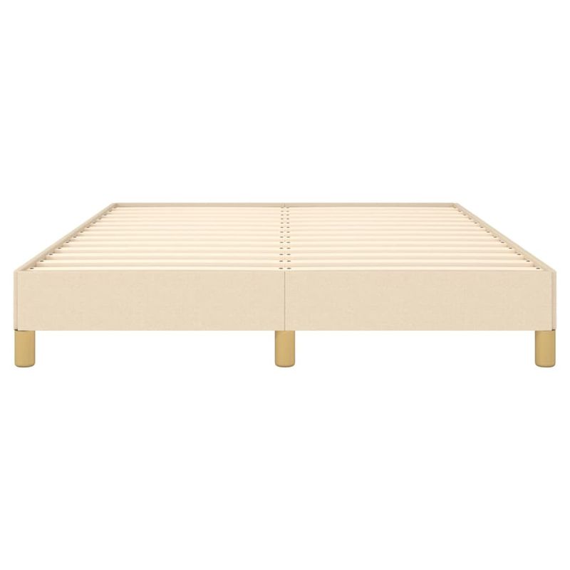 Casa si Gradina - Mobilier - Paturi si accesorii - Paturi - Cadru de pat, crem, 140 x 200 cm, material textil - Infinity.ro