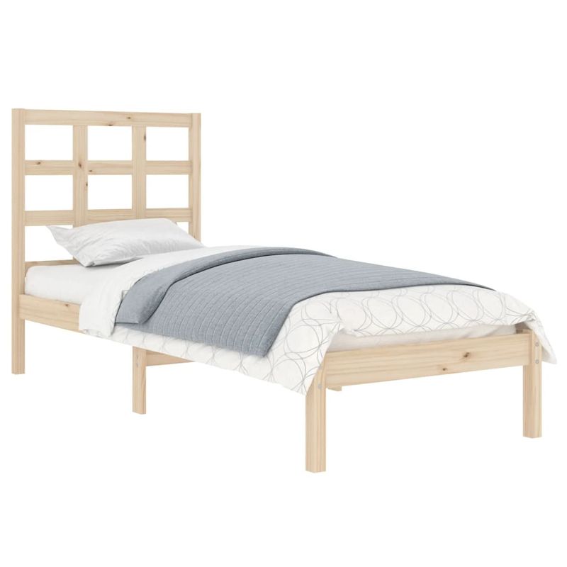 Casa si Gradina - Mobilier - Paturi si accesorii - Paturi - Cadru de pat mic single, 90x200 cm, lemn masiv - Infinity.ro