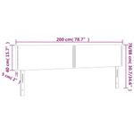 Casa si Gradina - Mobilier - Paturi si accesorii - Accesorii paturi - Tablie de pat, 2 buc, roz, 100x5x78/88 cm, catifea - Infinity.ro
