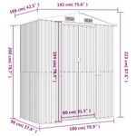 Casa si Gradina - Gradina si terasa - Casute de gradina - Sopron de gradina, maro deschis, 192x108x223cm, otel galvanizat - Infinity.ro