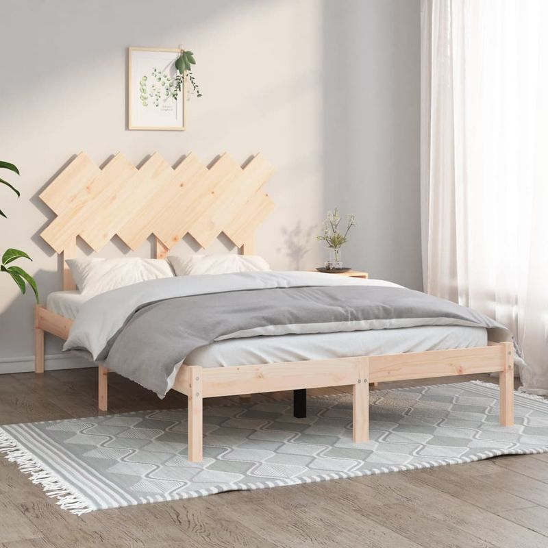 Casa si Gradina - Mobilier - Paturi si accesorii - Paturi - Cadru de pat mic single, 120x200 cm, lemn masiv - Infinity.ro