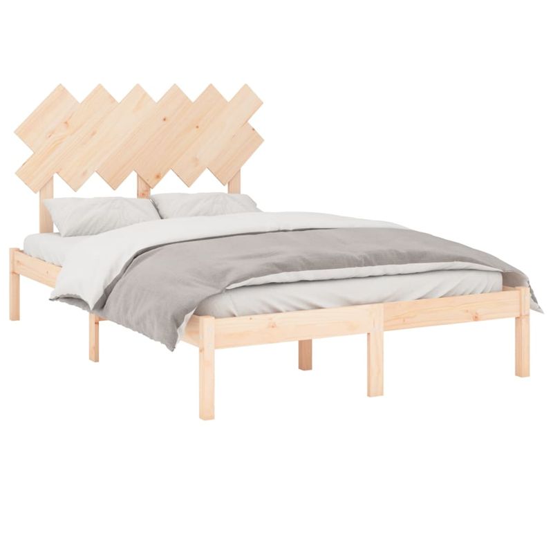 Casa si Gradina - Mobilier - Paturi si accesorii - Paturi - Cadru de pat mic single, 120x200 cm, lemn masiv - Infinity.ro