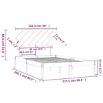 Casa si Gradina - Mobilier - Paturi si accesorii - Paturi - Cadru de pat mic single, 120x200 cm, lemn masiv - Infinity.ro