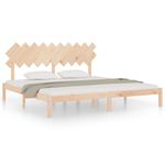 Casa si Gradina - Mobilier - Paturi si accesorii - Paturi - Cadru de pat mic single, 200x200 cm, lemn masiv - Infinity.ro