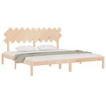 Casa si Gradina - Mobilier - Paturi si accesorii - Paturi - Cadru de pat mic single, 200x200 cm, lemn masiv - Infinity.ro