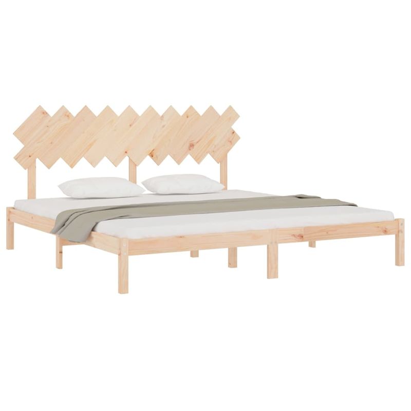 Casa si Gradina - Mobilier - Paturi si accesorii - Paturi - Cadru de pat mic single, 200x200 cm, lemn masiv - Infinity.ro