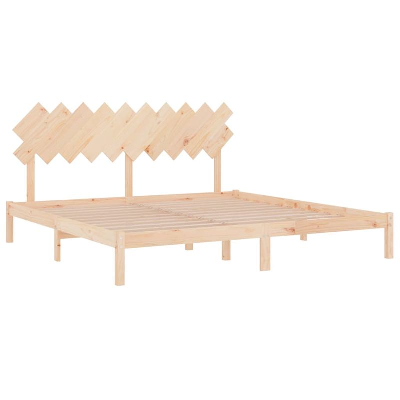 Casa si Gradina - Mobilier - Paturi si accesorii - Paturi - Cadru de pat mic single, 200x200 cm, lemn masiv - Infinity.ro