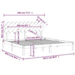 Casa si Gradina - Mobilier - Paturi si accesorii - Paturi - Cadru de pat mic single, 200x200 cm, lemn masiv - Infinity.ro