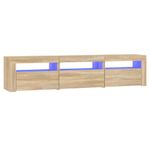 Casa si Gradina - Mobilier - Comode si corpuri - Comode - Comoda TV cu lumini LED, stejar sonoma, 180x35x40 cm - Infinity.ro