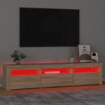 Casa si Gradina - Mobilier - Comode si corpuri - Comode - Comoda TV cu lumini LED, stejar sonoma, 180x35x40 cm - Infinity.ro